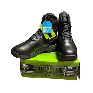 Interceptor Jarrett Men's 8” Zip Black Tactical Boots